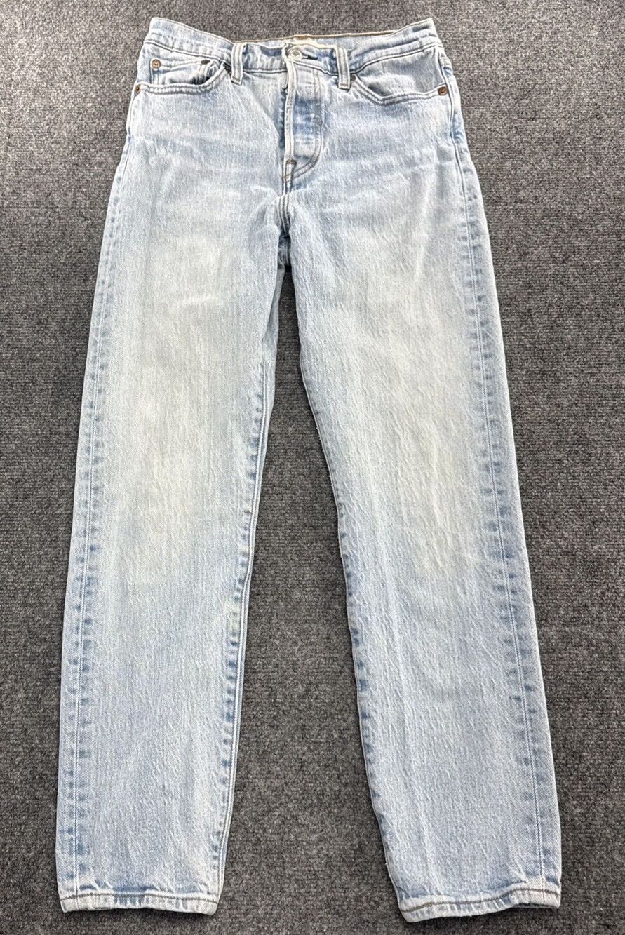 Levi’s Premium Wedgie Straight Ankle Jeans Women’s 26 Light Wash 26 Inseam